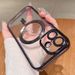 Mykt, klart linsebeskyttelsesdeksel til iPhone 16, 15, 14 pluss, 13, 12, 11 Pro, XS Max XR, magnetisk for trådløs lading_voghion.com