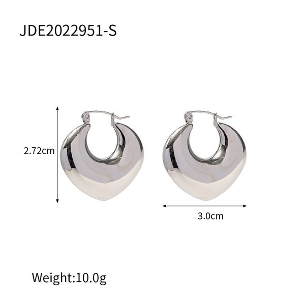 INS Nuovi orecchini a cerchio in titanio versatili da donna in acciaio inossidabile, leggeri e di lusso, con foro cavo_voghion.com