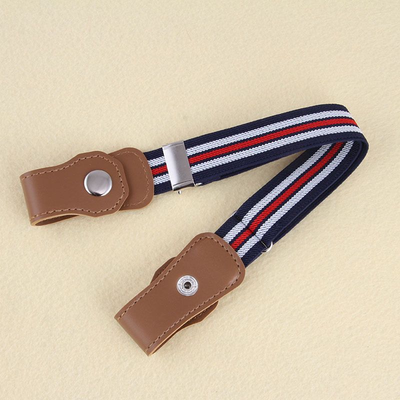 Children's Stretchy Lazy Belt, Baby Button Design, Boys And Girls, Kindergarten Children's Belt_voghion.com
