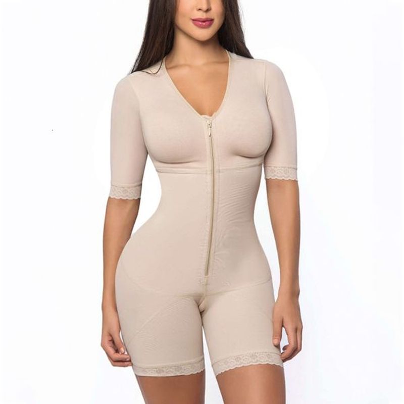 Body modelador de barriga feminino Fa Reductora Mujer Gaine Ventre Body feminino com bojos espartilho 230317_voghion.com