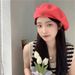 Large Head Circumference Wool Knitted Beret Spring And Autumn Painter Hat Shows Small Face Japanese Style Thin Design Niche Internet Celebrity Hat_voghion.com