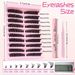 Wimpern-Set, zehn Reihen segmentierter, dichter, selbstverpflanzender, lässiger Einzel-Cluster-DIY-Wimpern-Set_voghion.com