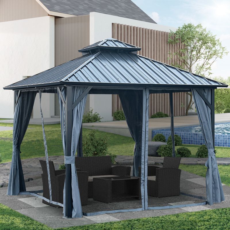 Luxembourg Gazebo (Powder Coated)_voghion.com