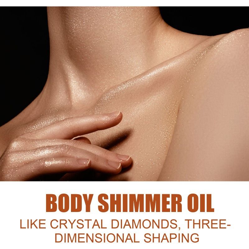 Body Highlighting Oil Brightening Makeup Diamond Skin Highlighting Oil Exploding Face and Body Makeup Setting Glitter_voghion.com