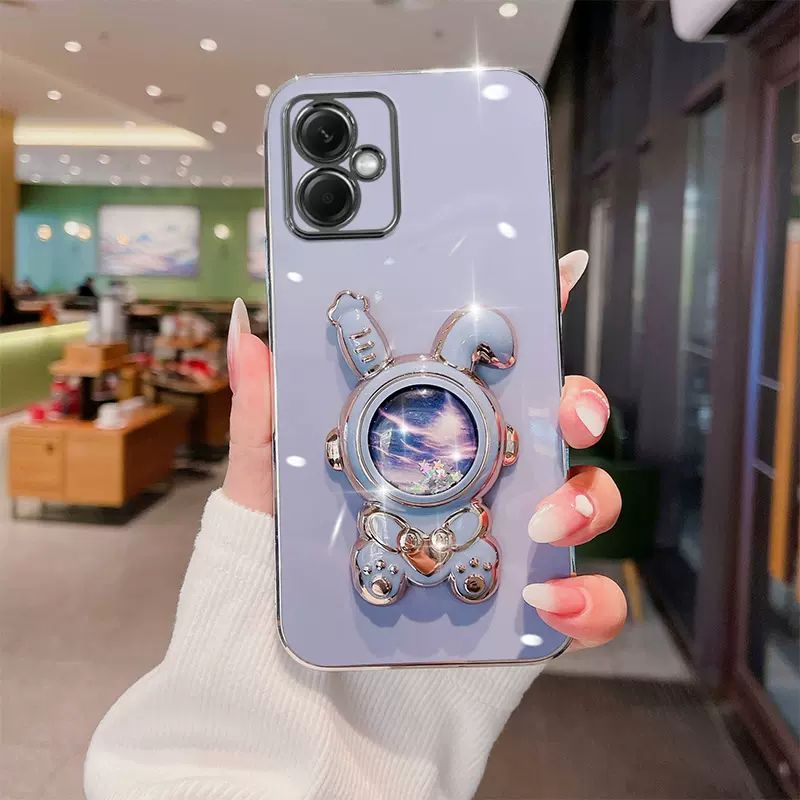 Love Heart Rabbit Quicksand Stand Case per Xiaomi Redmi Note 11 12 Pro 10 9 Pro 11S 12C A1Plus 10C Glitter copertura staffa pieghevole_voghion.com