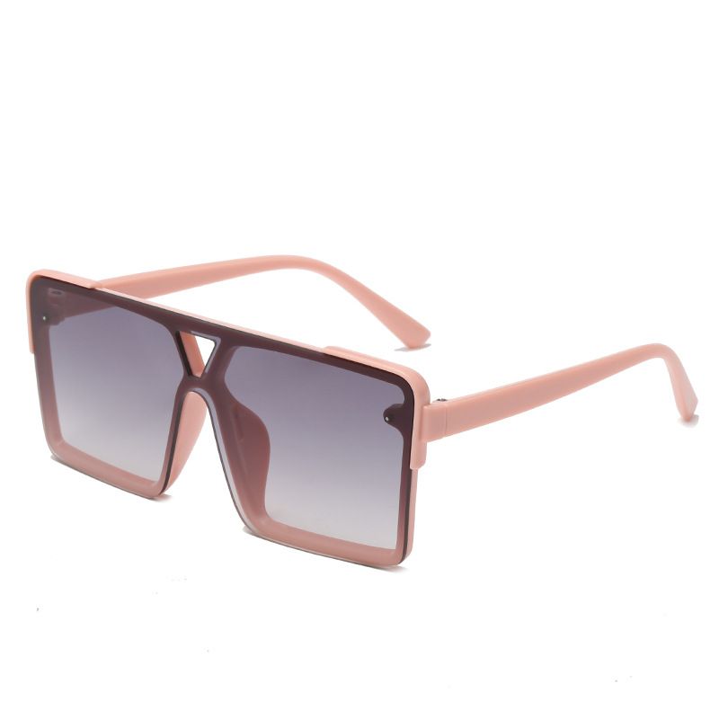 Nuevas gafas de sol cuadradas de moda para niños y niñas con protección solar, montura grande y modernas._voghion.com