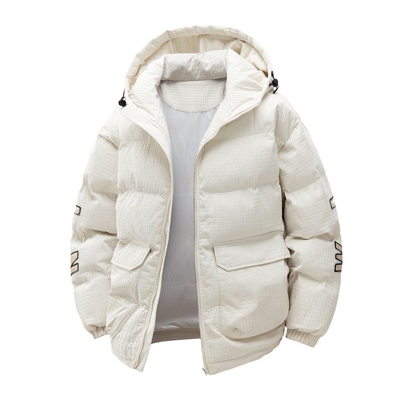 Inverno novo grosso nicho americano de alta qualidade marca da moda, casaco com capuz fresco e moderno, casaco de algodão quente masculino_voghion.com