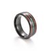 Men's Stainless Steel Pop Jewelry Natural Element Ring Hawaiian Acacia wood Men's titanium steel ring_voghion.com