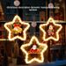 Weihnachtsarrangement Pentagramm Pferderennen Hängeleuchten LED-Leuchten Fenster Atmosphäre Dekoration Anhänger Saugnapf Licht_voghion.com