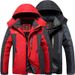 Herrenbekleidung Herren-Winterjacke mit Fleecefutter, wasserdicht, winddicht, für Outdoor-Sport, Wandern, Camping (Rot, Schwarz, Blau, Armeegrün)_voghion.com