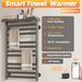 SIOYIE Heated Towel Rack With Shelf And Wi-Fi App Control, 11 Bars Electric Wall Mounted Towel Warmer With Timer & Adjustable Temperature, Low Carbon Steel, Plug-in/Hardwired, Gray_voghion.com