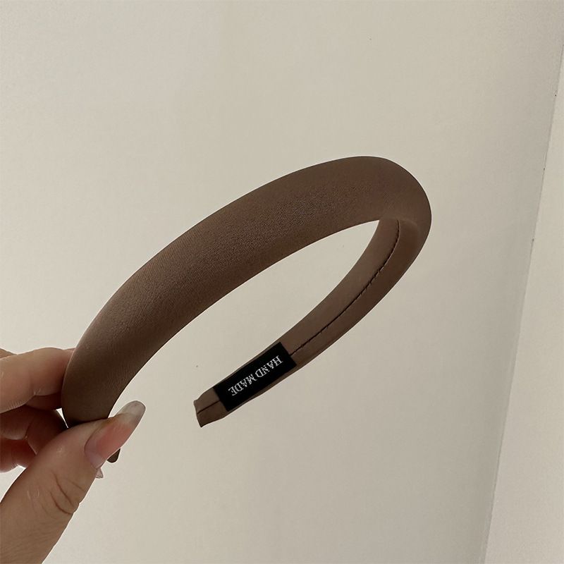 Koreaanse stijl macaron satijnen effen kleur hoofdband vrouwelijk 2023 Internet beroemdheid nieuwe eenvoudige temperament hoofddeksel hoofdband haaraccessoires_voghion.com