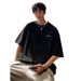 American chamois 320G short sleeved T-shirt for men Xiachao Brand Fashion Oversize China-Chic Embroidery_voghion.com