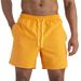 Men's Water-Repellent Swim Trunks - Double Layer & Breathable For Beach Pool & Summer Activities (Quick-Dry Black/Blue)_voghion.com
