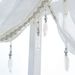 Luxurious Decoration: Lucia's Elegant Waterfall Curtains, For The Living Room, Kitchen And Bedroom, Soft Polyester Curtains, Single White_voghion.com