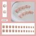 Nails Art Smile Cat Eye Christmas Wear Nail Detachable Nail Patch Nail Piece Nail Sticker Blush Nail 24 Pieces_voghion.com