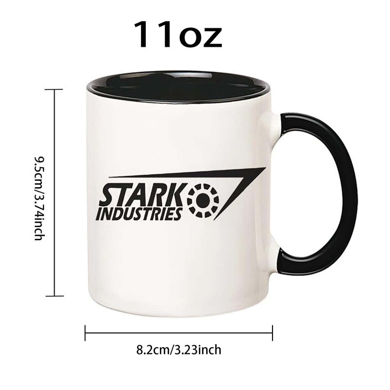 White Ceramic Mug – 11oz Custom Letter Design, Microwave Safe & Modern Minimalist (Ideal For Coffee, Gifts & Promotions)_voghion.com