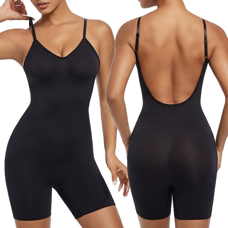 One-Piece Shapewear For Women, Sexy Backless Base Layer, Plus Size Body Shaping Tight Waist Trainer_voghion.com