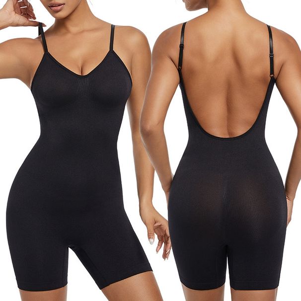 One-Piece Shapewear For Women, Sexy Backless Base Layer, Plus Size Body Shaping Tight Waist Trainer_voghion.com