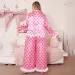 2025 New Women's Plus Size Spring And Autumn Silk Satin Heart Print Sleeve Long Pants Pama Set Homewear_voghion.com