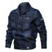 Herrenbekleidung Retro Casual Workwear Herren Vintage Jeansjacke mit mehreren Taschen – klassischer Workwear-Stil, entspannte Passform, stilvoll und vielseitig_voghion.com