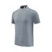 Men's Clothing Quick Drying T Shirt For Men Stand Up Collar Half Zipper Men's Fitness Clothes Loose Casual Running Training Sports Short Sleeves_voghion.com
