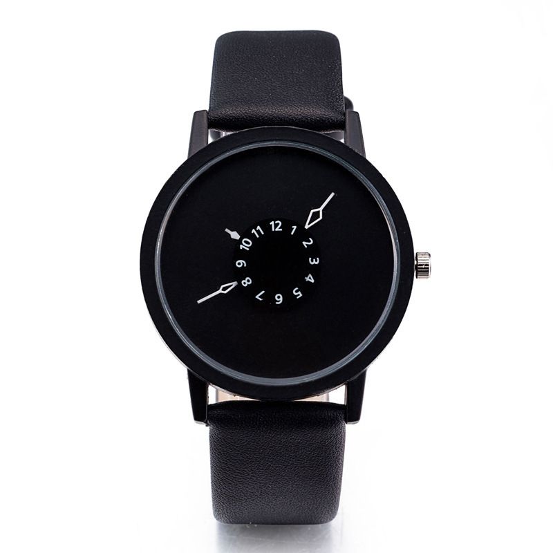 HOREDAR 01 Personalized trendy inverted pointer design, original style couple belt watch, men's and women's quartz watch_voghion.com