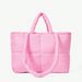 2025 Large-capacity Checkered Canvas Tote Bag, Summer Popular , Laid-back Style Shoulder Shopping Bag, New Fashionable And Versatile_voghion.com