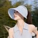 New Ice Silk Visor Korean Version Breathable Wearable Mask Sun Outdoor UV Protection Fisherman Hat_voghion.com
