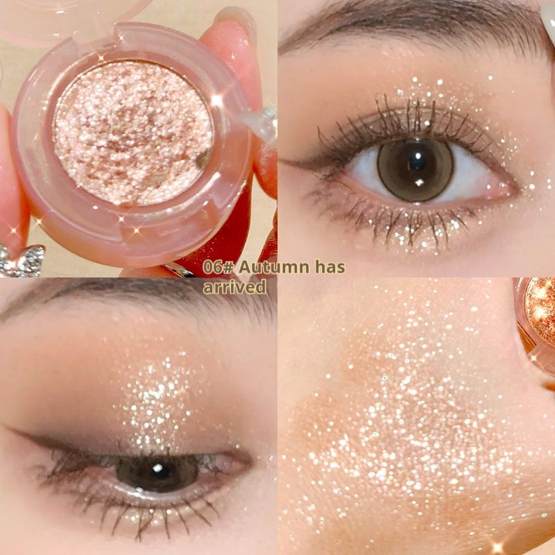 Einfarbiges Earth Pearl Nude Makeup Anfänger Erschwingliches Lidschatten-Makeup_voghion.com