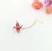 Qingdao New Design Japanese Style Series Pure Handmade Origami Crane Earrings Ear Clips (Single Piece)_voghion.com