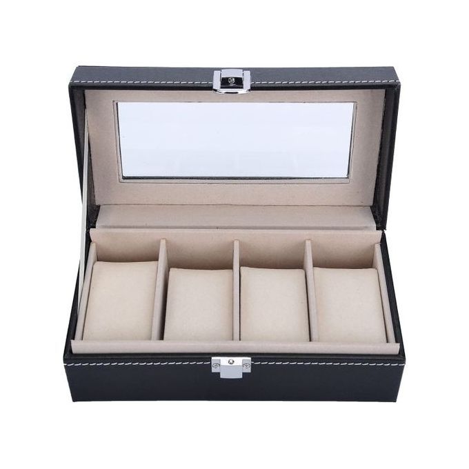 ACZT 4 Pieces Slot Pu Leather Watch Box/Storage Box/ Display Box.. Box/ Box.. Box/ Box.. Box/ Box.._voghion.com