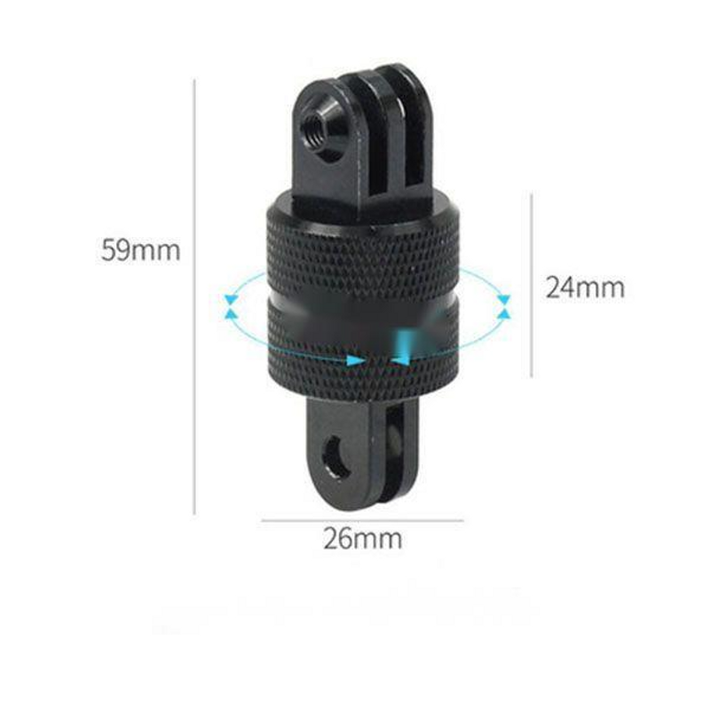 GoPro 10/9/8/7/6/4 Alüminyum Alaşımlı Montaj Braketi Spor Kamera Aksesuarlarıyla Uyumlu 360 Derece Dönebilen Taban_voghion.com