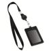 ID Holder With Easy Pull Buckle And Retractable Buckle, Brand Access Control Card Holder With Lanyard, Easy Pull Buckle, Work Badge, Employee Badge_voghion.com