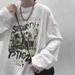 Maglietta a maniche lunghe da uomo, stile Hong Kong, autunno inverno, alla moda, hip hop, versatile, con stampa_voghion.com