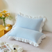 Pillowcase INS Girl's Heart Princess Sty Fresh Cute Solid Color Sing Korean Version Lace Dormitory Student Girl_voghion.com