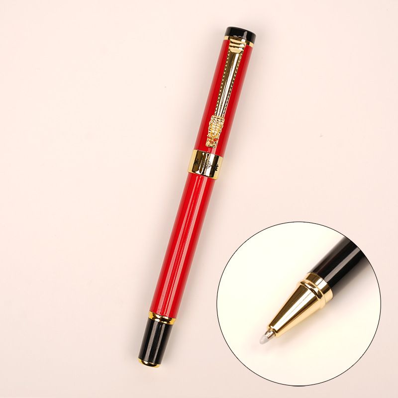 280 Yongsheng Dragon Head Fountain Pen Metal Frosted Rod 9 Colors Pearl Signature Pen Advertising Gift Pen Can Be Engraved Logo_voghion.com