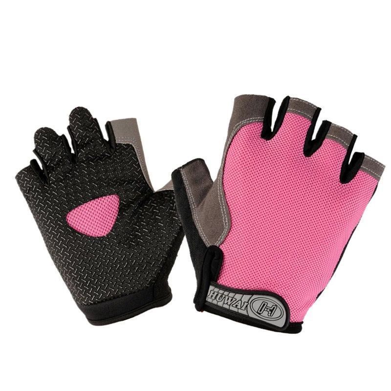 Finger Gloves for Women and Men s Sports Fiess Anti slip Summer Thin Half Breathable Riding Thunderbolt Driving Hunting_voghion.com