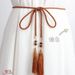 Abito decorativo versatile con corda per papillon estesa, catena per cintura con nappa in stile antico cinese Hanfu in stile coreano_voghion.com