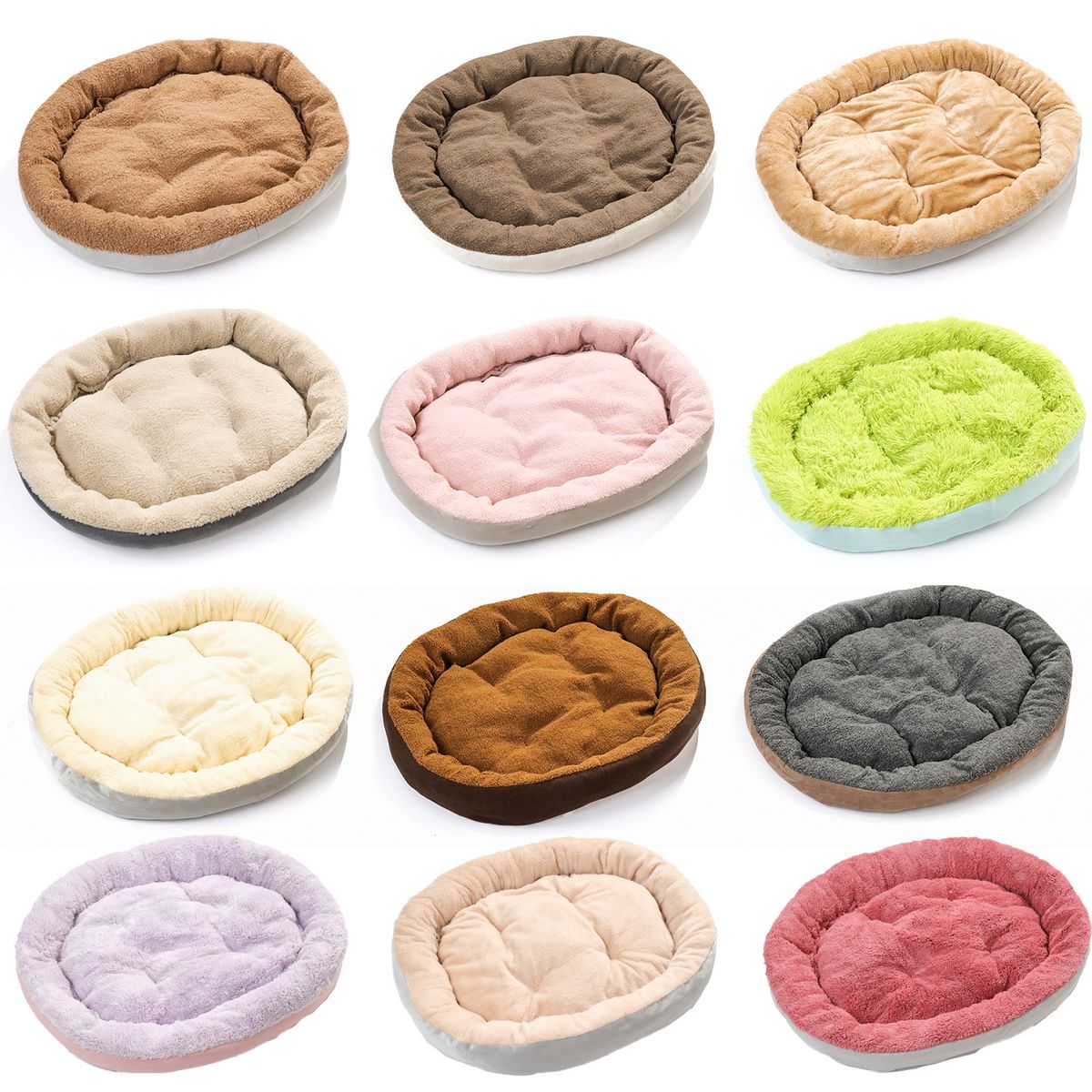 King Size Kennel Oval Cat Nest Large Dog Winter Warm Pet Bed Thickened Plush Nest Pad Pet Supplies_voghion.com