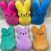 Čezmejni nov izdelek Peeps Rabbit Velikonočni barviti risani zajec Plišasta igrača iz blaga, napolnjena z bombažno punčko_voghion.com