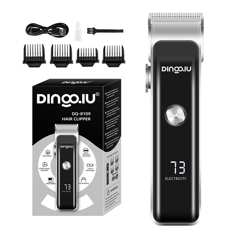Tagliacapelli Dingqiu DQ 8109 Tagliacapelli per uso domestico Tagliacapelli elettrico con display digitale per salone di parrucchiere Tagliacapelli elettrico ricaricabile multifunzionale per la rasatura dei capelli_voghion.com