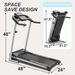 OBENSKY Foldable Treadmill For Home, 2.5HP Folding Running Jogging Walking Fitness Machine, 7.5 MPH, 250 Lbs Capacity With 12 Preset Programs_voghion.com