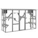 Wooden Outdoor Cat House Catio Playground Cat Window Box Outside Enclosure With Weather Protection Roof For Multiple Kitties_voghion.com