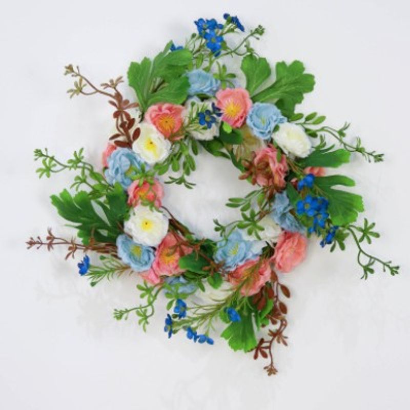 Festive & Party Supplies Spring Pink Rose Hydrangea Wreath Mother's Day Wreath Wedding Party Decoration Wreath_voghion.com