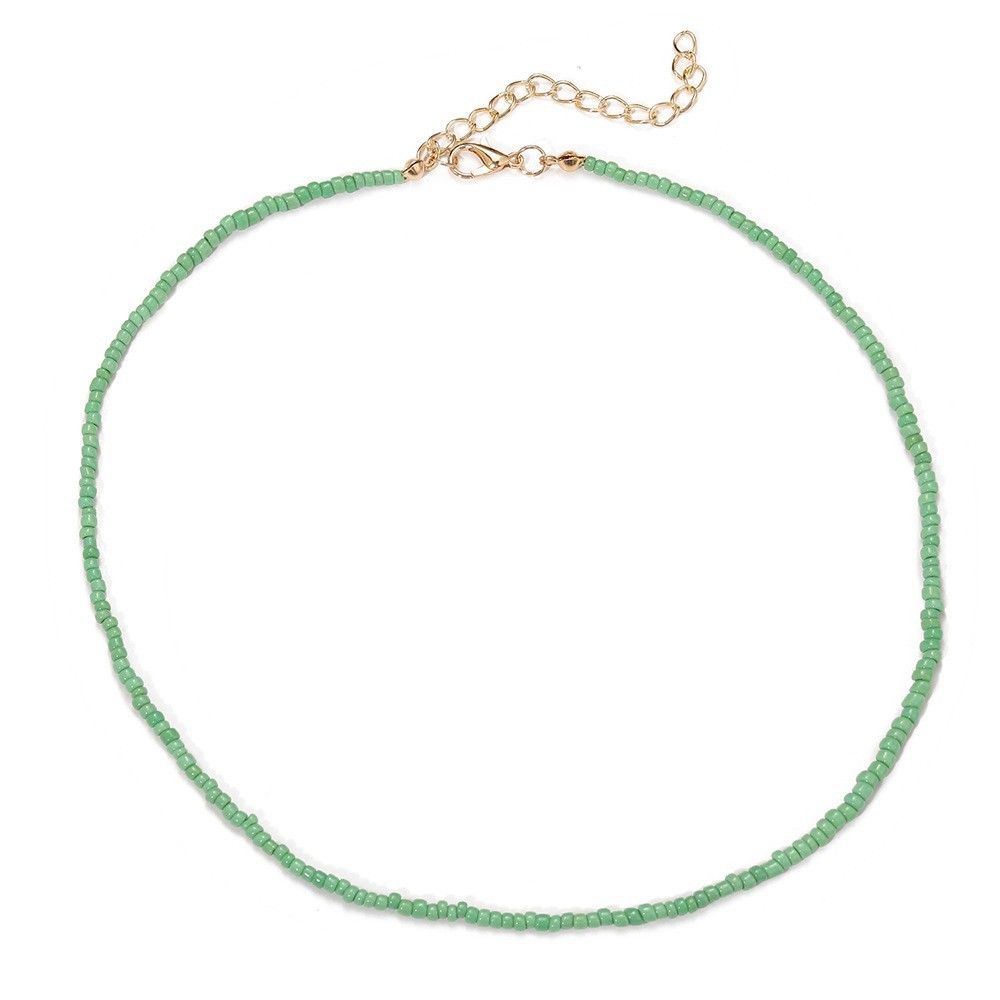 Hotselgende liten og frisk bohemisk godterifarget blomsterperle i Guoxiu, temperamentkjede for kvinner_voghion.com