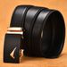 Men's Automatic Buckle Belt Genuine Two Layer Cowhide Automatic Buckle High End Men's Trouser Belt Business_voghion.com
