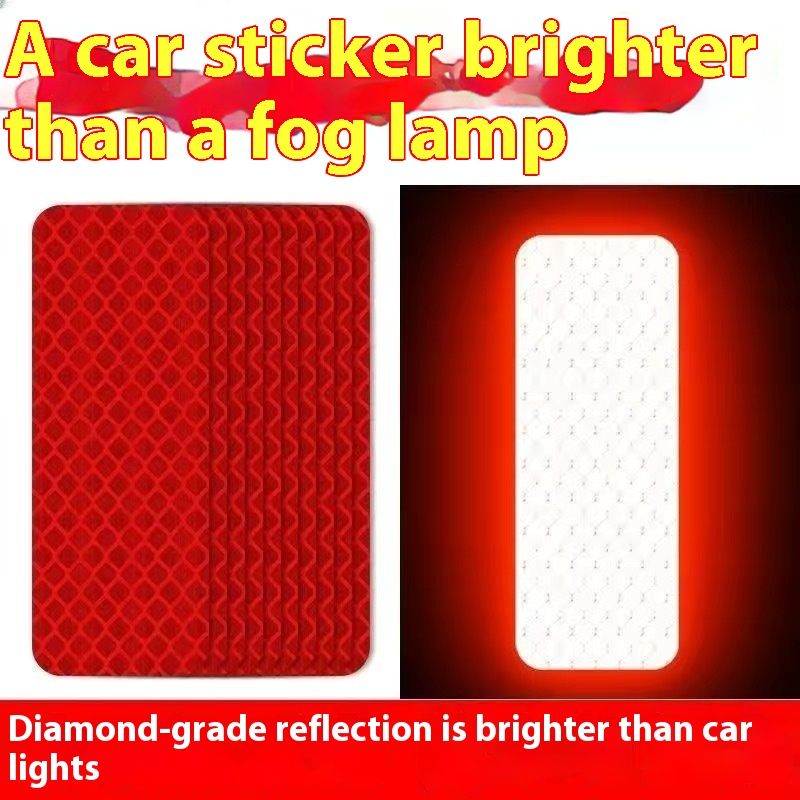 Bicycle Fluorescent Green Stickers, Strips, Reflective Film_voghion.com