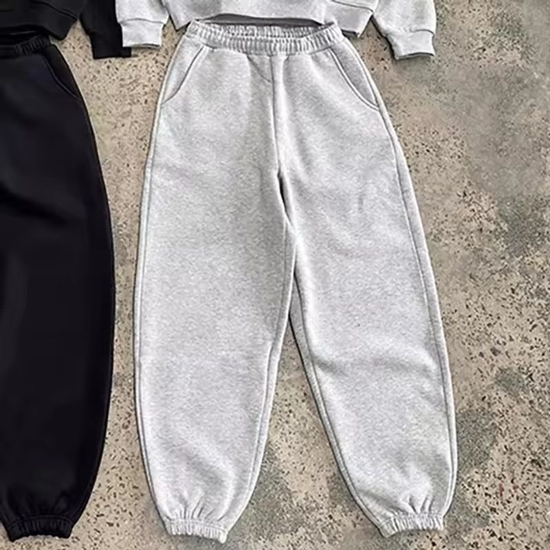 Herrenbekleidung mit Kapuze, lässiger und bequemer Street-Style-Retro-Sweatshirt-Leggings-Anzug_voghion.com
