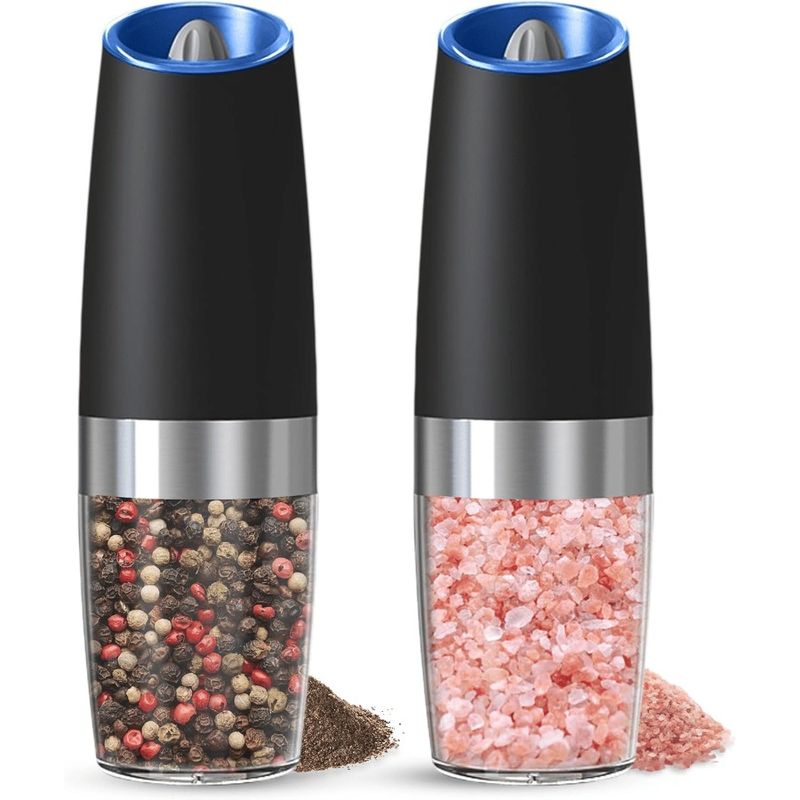 Battery Set Grinder Pepper Pepper Grinder And Adjustable Powered Of Salt Set Salt Electric Gravity Roughness Automatic 2 LE And_voghion.com